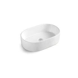 Oval 555x345x140mm Above Counter Wash Basin for Hotel Project XS-0007