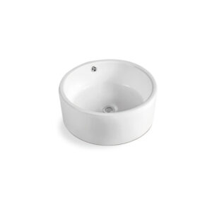 Round 420x420x160mm Above Counter Wash Basin for Hospital Project XS-0012