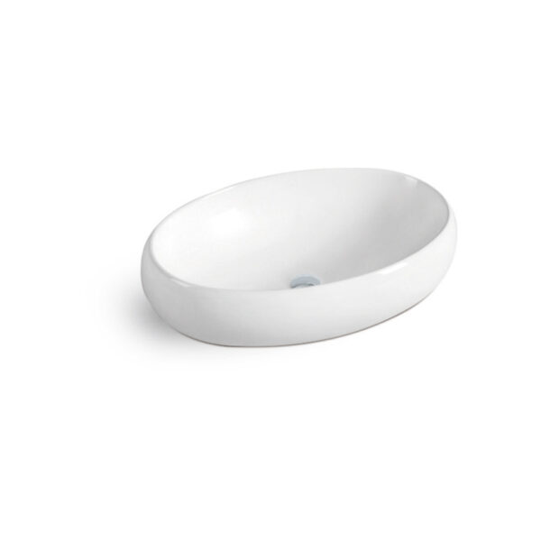 SABER Oval Ceramic Wash Basin (Saudi Villa, Sleek Design)