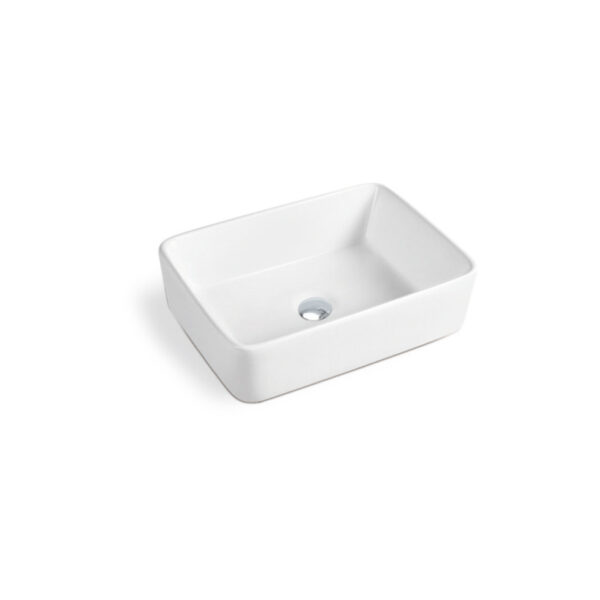 Rectangular 480x370x130mm Above Counter Wash Basin for Commercial Building Project XS-0038