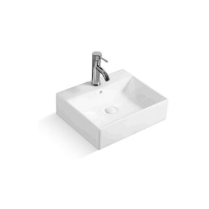 Rectangular 510x430x150mm Above Counter Wash Basin for Public Toilet Project XS-0046