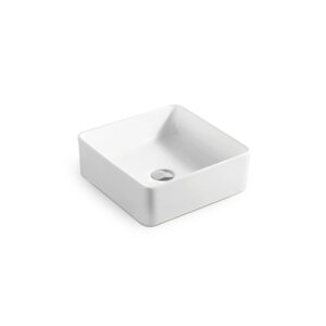 Square 400x400x110mm Above Counter Wash Basin for Zoo Project XS-0141