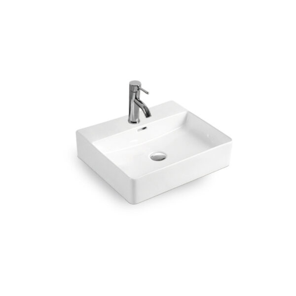 Rectangular 505x425x125mm Above Counter Wash Basin for Supermarket Project XS-0163