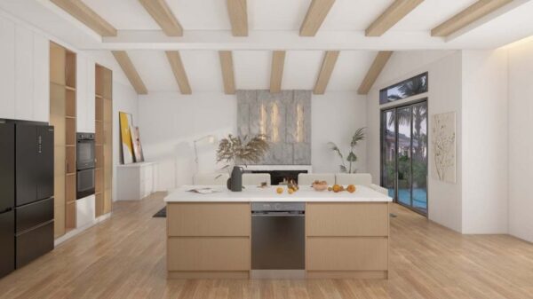 Bright and Airy Kitchen with Light Color Wood Cabinets - Image 4