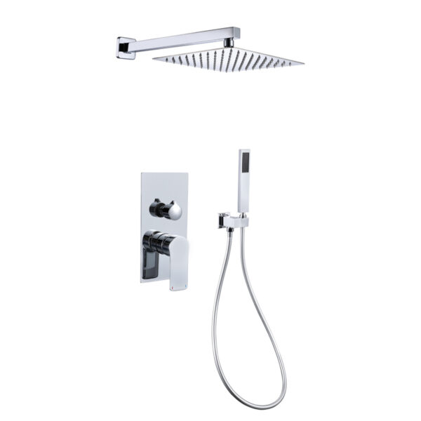 Sleek Square Shower with Handheld for Residential Bathroom Project DT-0512