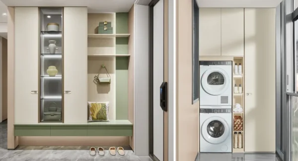 Minimalist Sage Green Interior Design Full House Joinery - Image 3