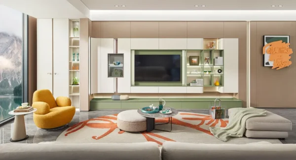 Minimalist Sage Green Interior Design Full House Joinery - Image 2