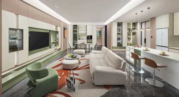 Minimalist Sage Green Interior Design Full House Joinery - Image 4