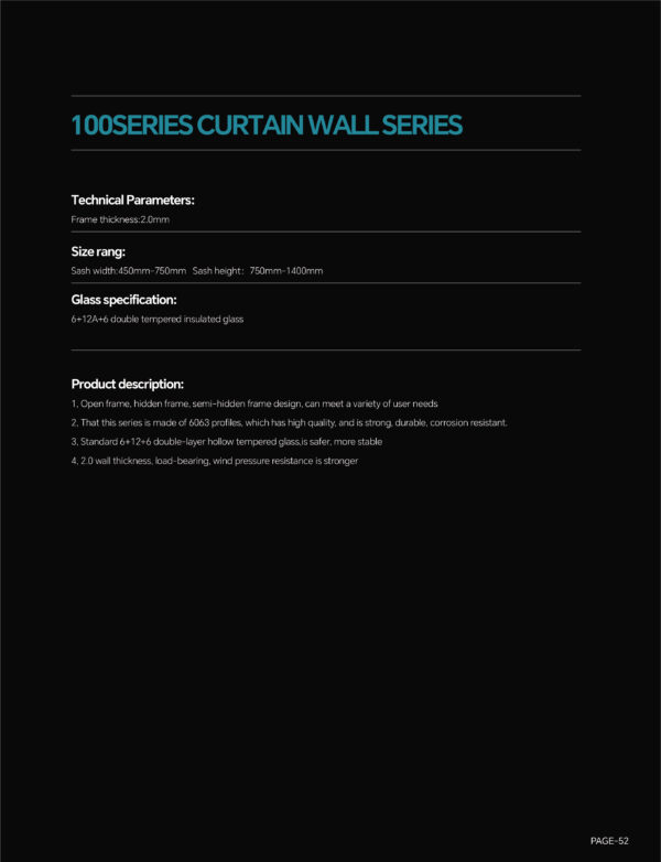 Custom Aluminum Curtain Wall System: Tailored Designs for High-Rise & Low-Rise Structures - Image 5