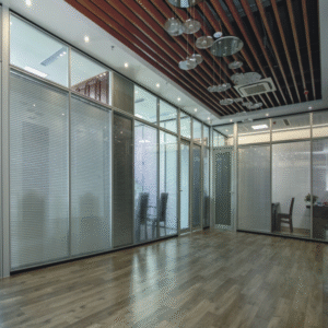 High - End Double Glass Partition: Ideal for Office, Mall & Airport Interior Design