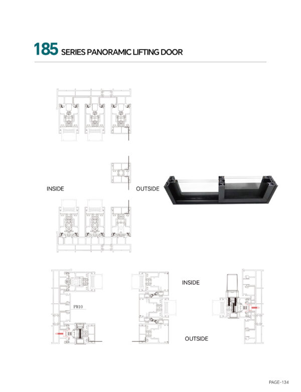 185 Thermal-break Panoramic 3-track Sliding Door (with flyscreen) - Image 3