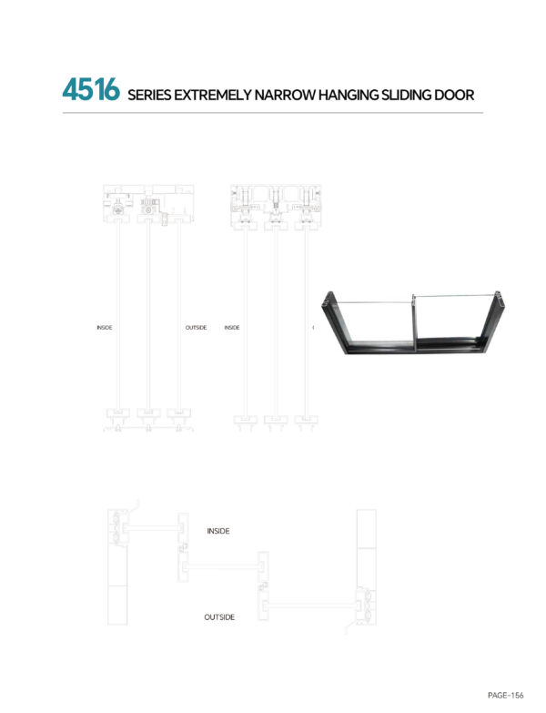 4516 Interior Slimframe Sliding Door - Image 3