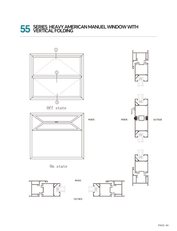 55 American Horizontal Folding Window - Image 3