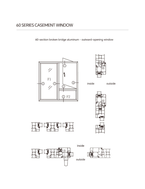 60 Thermal-break Casement Window - Image 2