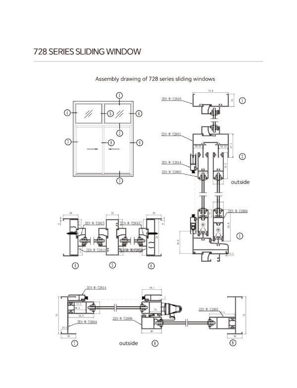 728 Single Glass Non-thermal Sliding Window - Image 2