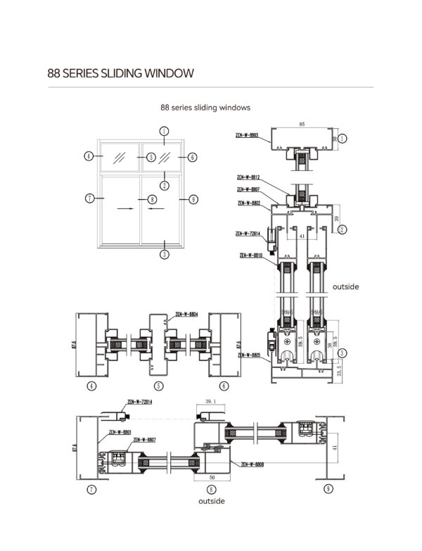 88 Non-thermal 2-Track Sliding Window - Image 2