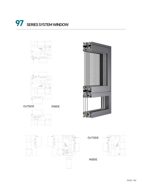 97 Thermal-break Casement Window (with flyscreen) - Image 3