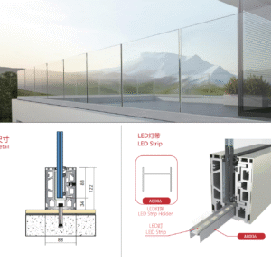 Frameless Glass Railing: Contemporary Look for Commercial/Residential