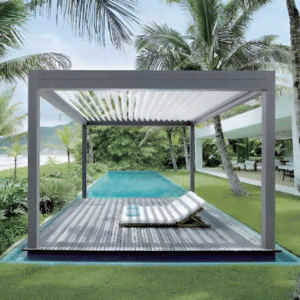 Smart Aluminum Pergola: Auto Weather-Response & Easy Control