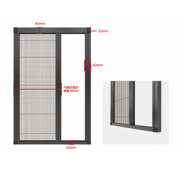 Minimalist Roller Screen Windows & Doors: Transparent & Safe - Image 2
