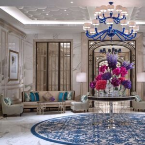 Hotel High-End Lobby Lounge Furniture Set (Sofas + Side Tables) – SASO-Approved for Luxury Hospitality Projects in Saudi Arabia