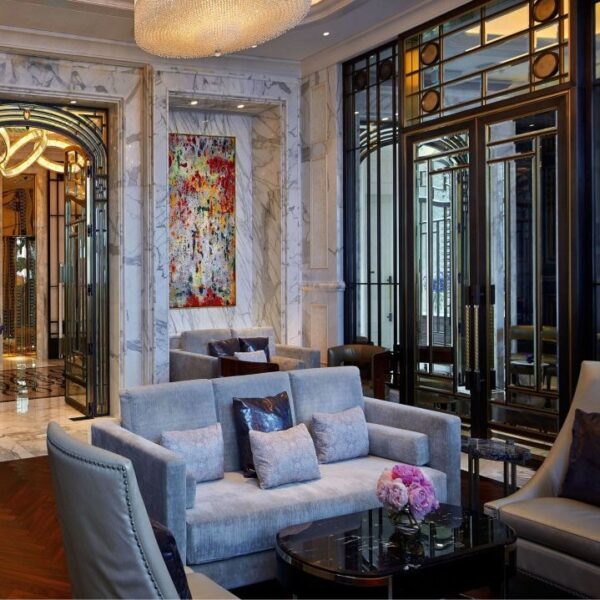 Hotel High-End Lobby Lounge Furniture Set (Sofas + Side Tables) – SASO-Approved for Luxury Hospitality Projects in Saudi Arabia - Image 3