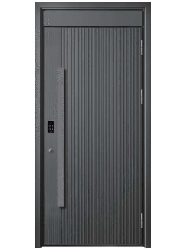 Aluminum System Armor Door with Vertical Striped Texture (Single Model)