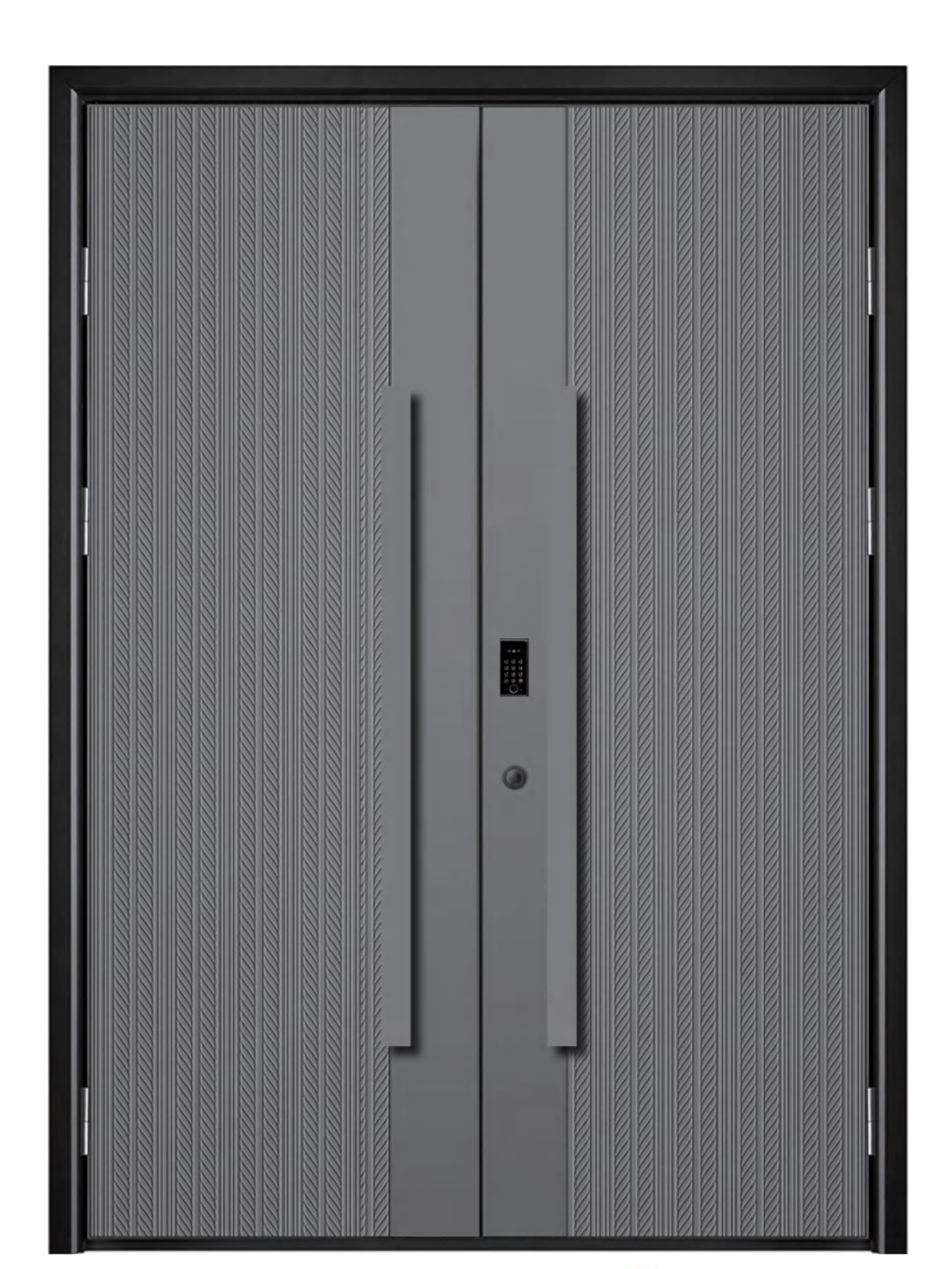 Aluminum System Armor Doors with Diagonal Woven - Like Texture (Double & Single Leaf Models)