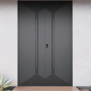 Geometric Textured Aluminum Thermal Armor Doors