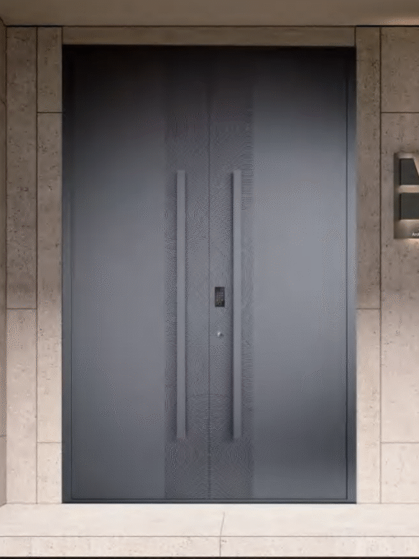 Gradient & Spiral Textured Aluminum Thermal Armor Doors