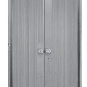Vertical Striped & Curved Arc Aluminum Thermal Armor Doors