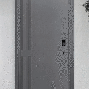 Aluminum System Armor Doors with Vertical Striped/Horizontal Accent & Diagonal Geometric Textures