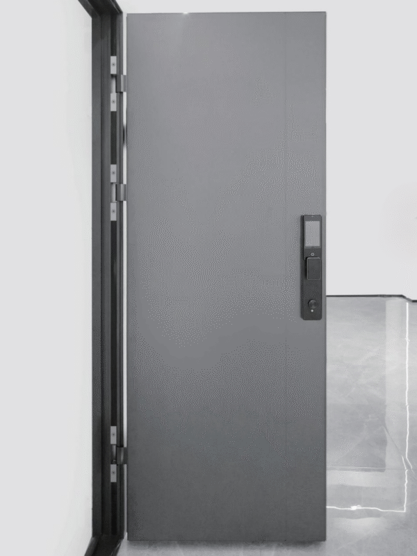 KSA Contractor’s Choice: Aluminum Armor Door with Subtle Textures & Smart Access for Compounds - Image 2