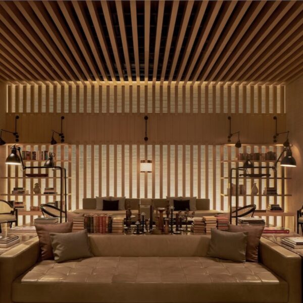 Hotel Modern Luxe Public Space Furniture Set (Lounge Sofas + Bar Stools + Dining Chairs) – SASO-Approved for Premium Hospitality Projects in Saudi Arabia