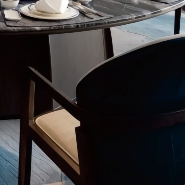 Hotel Sophisticated Dining & Lounge Furniture Suite (Round Dining Tables + Accent Chairs + Modular Sofas) – SASO-Approved for Saudi High-End Hospitality Projects - Image 2