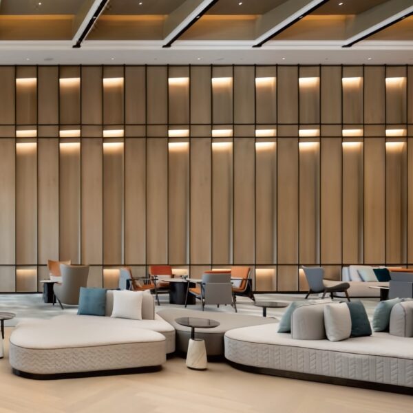 Hotel Sophisticated Dining & Lounge Furniture Suite (Round Dining Tables + Accent Chairs + Modular Sofas) – SASO-Approved for Saudi High-End Hospitality Projects