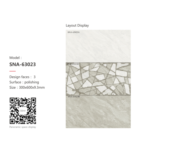 Luxe Black Marble-Effect Tile: Matte & Glossy Duo for High-End Living Room Floors - Image 4