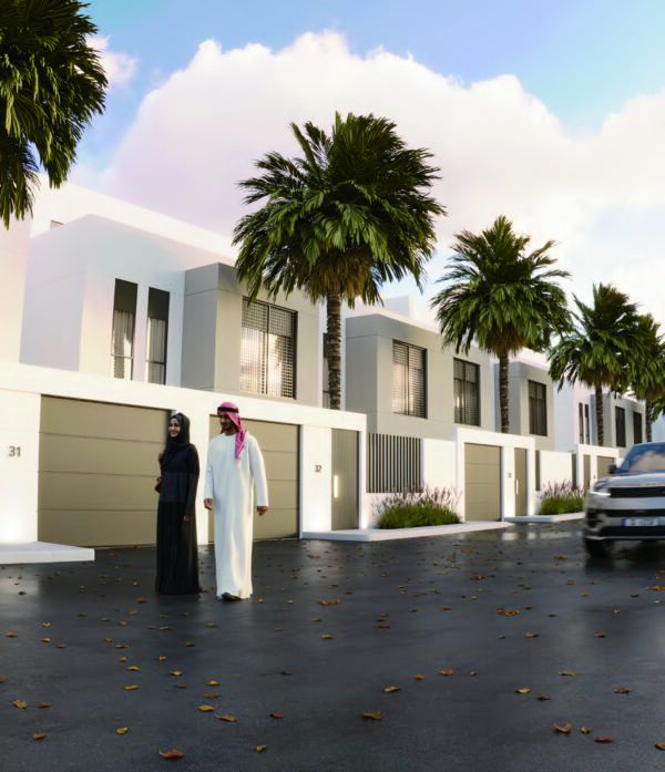 Arabic - Styled Pure White Exterior Wall Paint: Modern Geometric Charm for Saudi Villas - Image 2