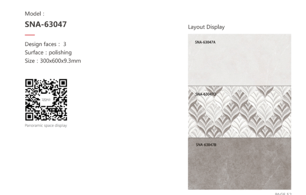 Elegant Ivory Marble-Effect Tile: Matte & Glossy Combo for Residential Entryway Floors - Image 4