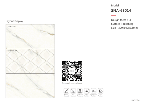 Sophisticated Brown Marble-Effect Tile: Glossy & Textured Combo for Hotel Lobby Floors - Image 4