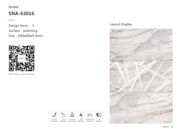 Chic White Marble-Effect Tile: Anti-Slip & Stylish for Commercial Kitchen Installations - Image 4