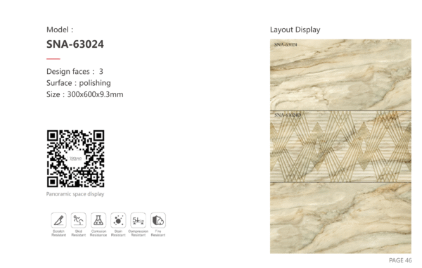 Luxe Black Marble-Effect Tile: Matte & Glossy Duo for High-End Living Room Floors - Image 2