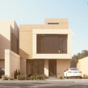 Majestic Exterior Wall Paint with Islamic Geometric Patterns for KSA Modern Villas