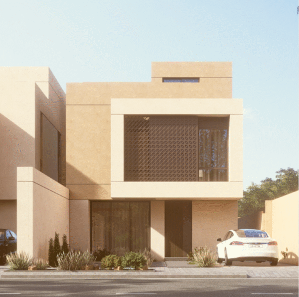 Majestic Exterior Wall Paint with Islamic Geometric Patterns for KSA Modern Villas
