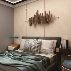 Majestic Interior Wall Artistic Paint with Elegant Textures for KSA Luxury Bedrooms