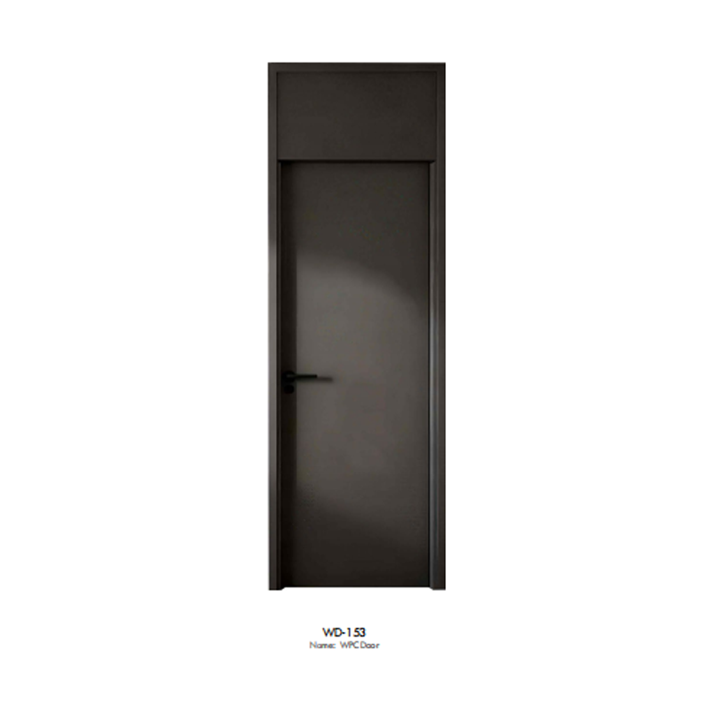 China Based Wpc Door Supplier – Modern Curved Wood Grain Wpc Interior Doors For Commercial & Residential Projects (2)