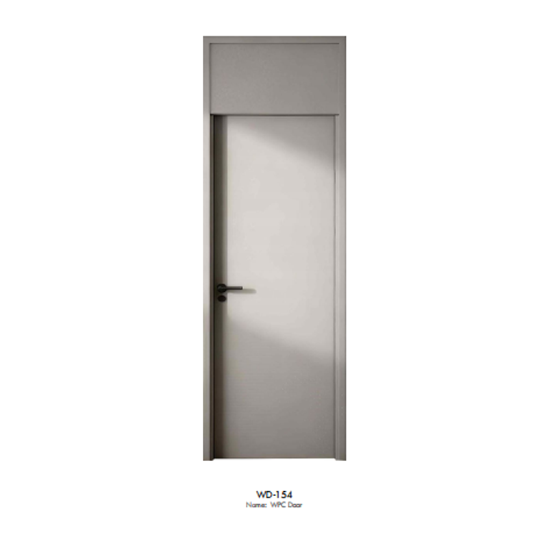 China Based Wpc Door Supplier – Modern Curved Wood Grain Wpc Interior Doors For Commercial & Residential Projects (3)