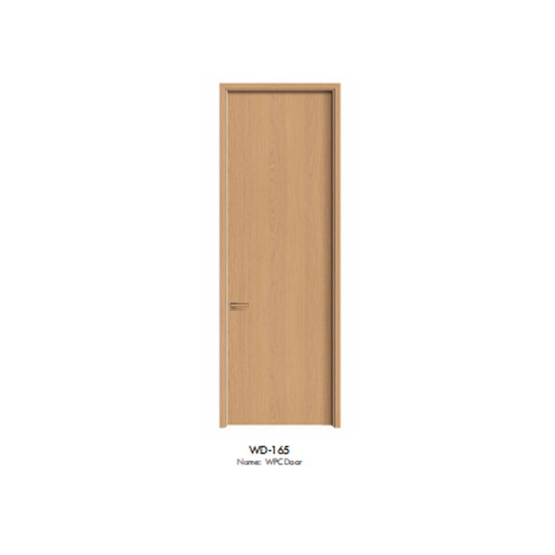 China Wpc Door Supplier – Dark Brown Oak Texture Wpc Interior Doors For Commercial & Residential Projects (2)