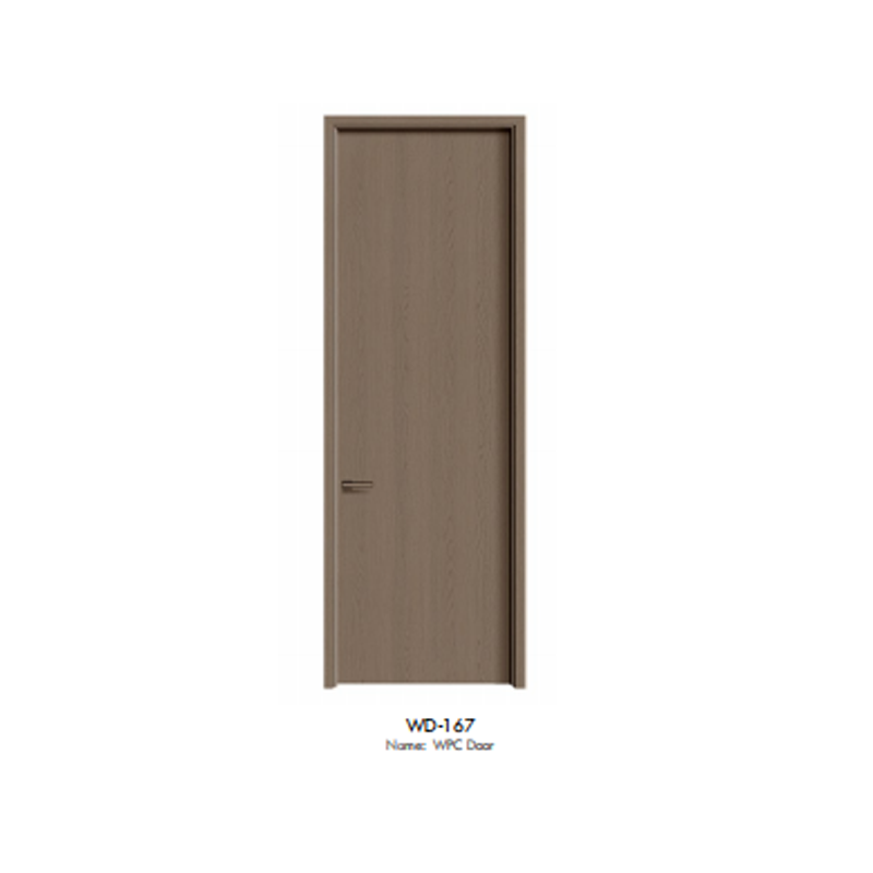 China Wpc Door Supplier – Dark Brown Oak Texture Wpc Interior Doors For Commercial & Residential Projects (4)