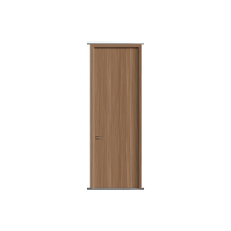 China Wpc Door Supplier – Warm Brown Wood Grain Wpc Interior Doors For Office & Residential Projects (2)
